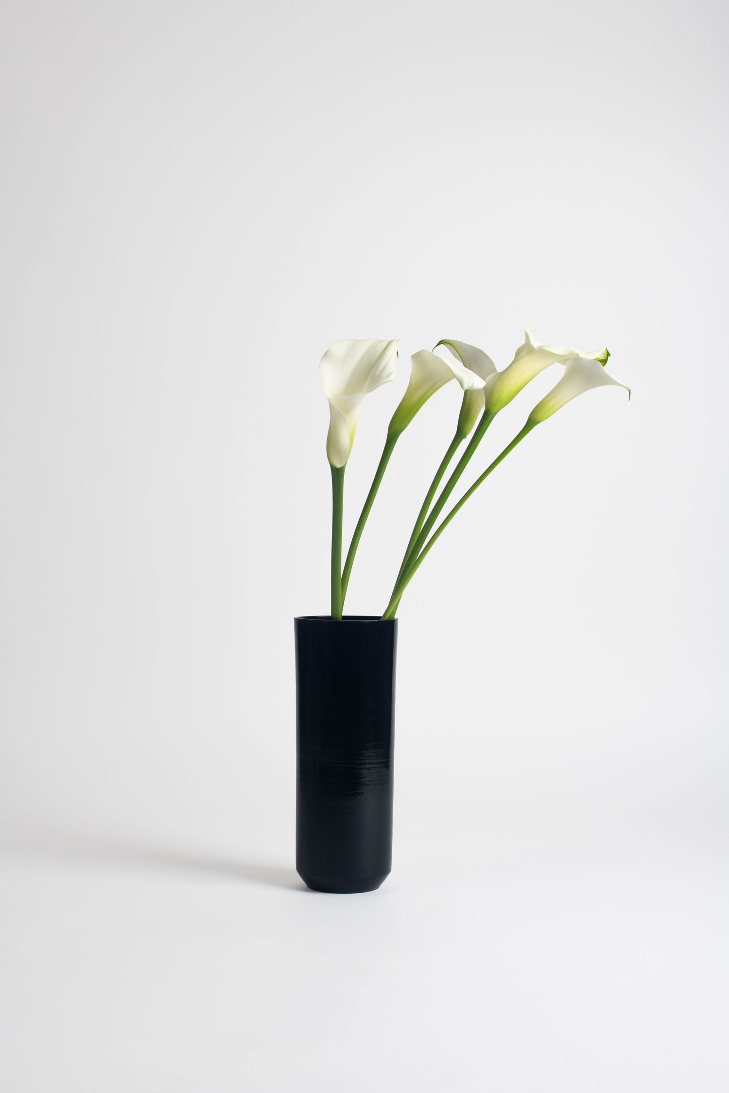 vase noir en grès fait main en France