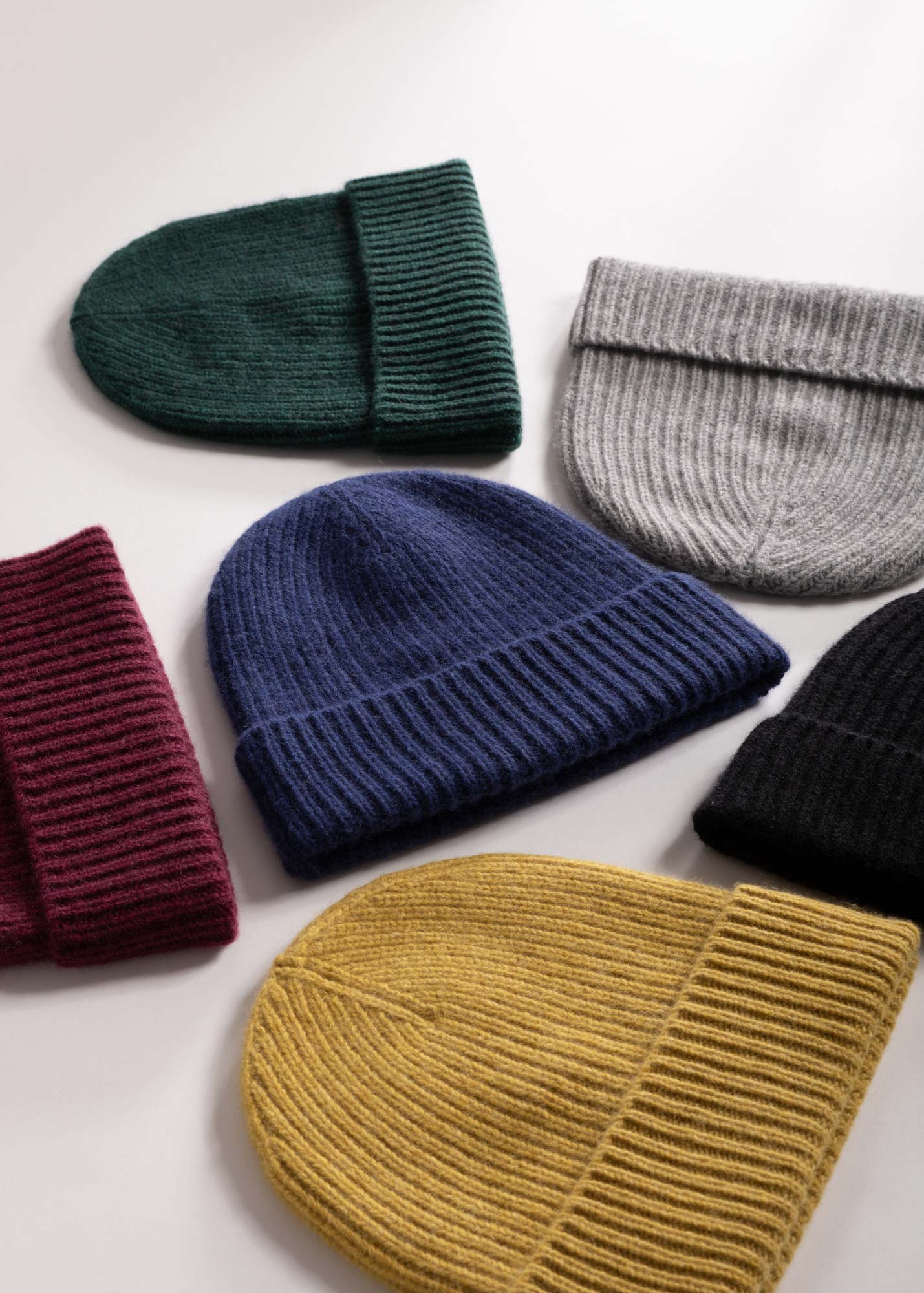 Bonnet tricoté en cachemire made in italy