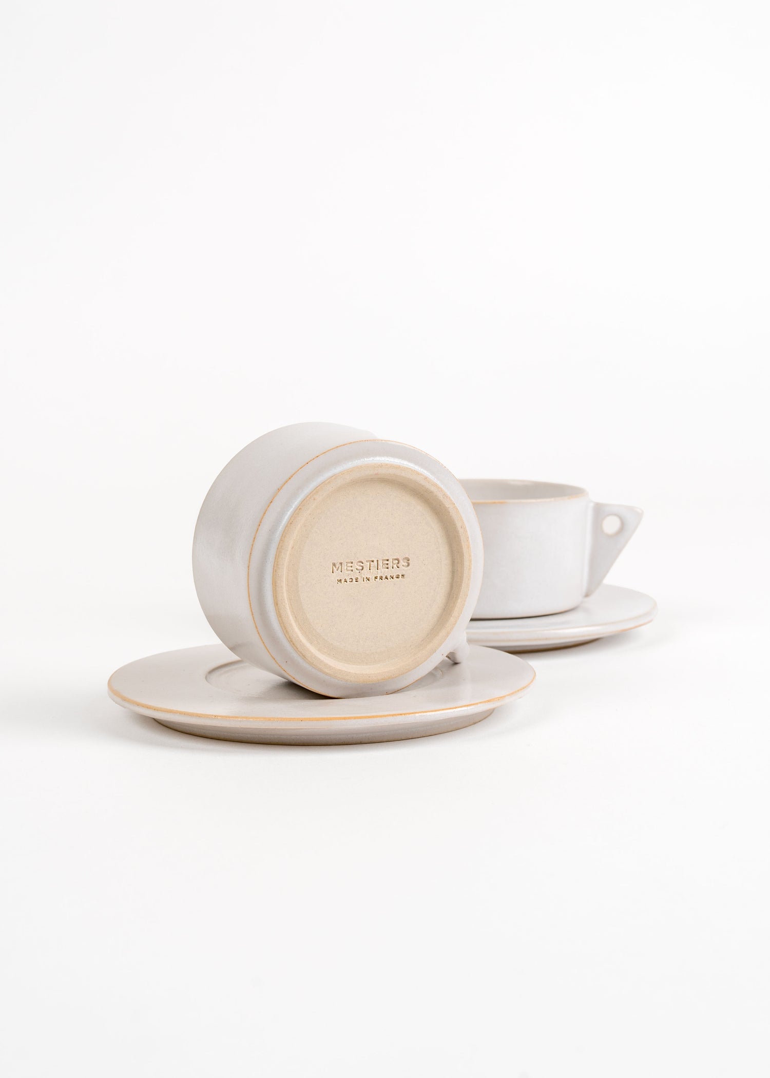 Tasse à café Milano en grès fin tournée à la main, Artisanat Français