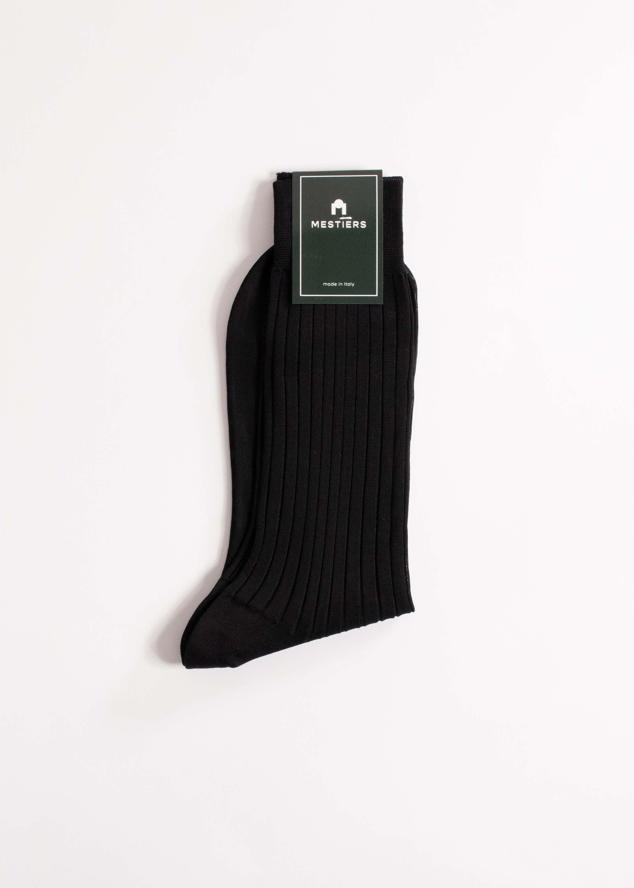 Chaussettes fil d'Ecosse noir