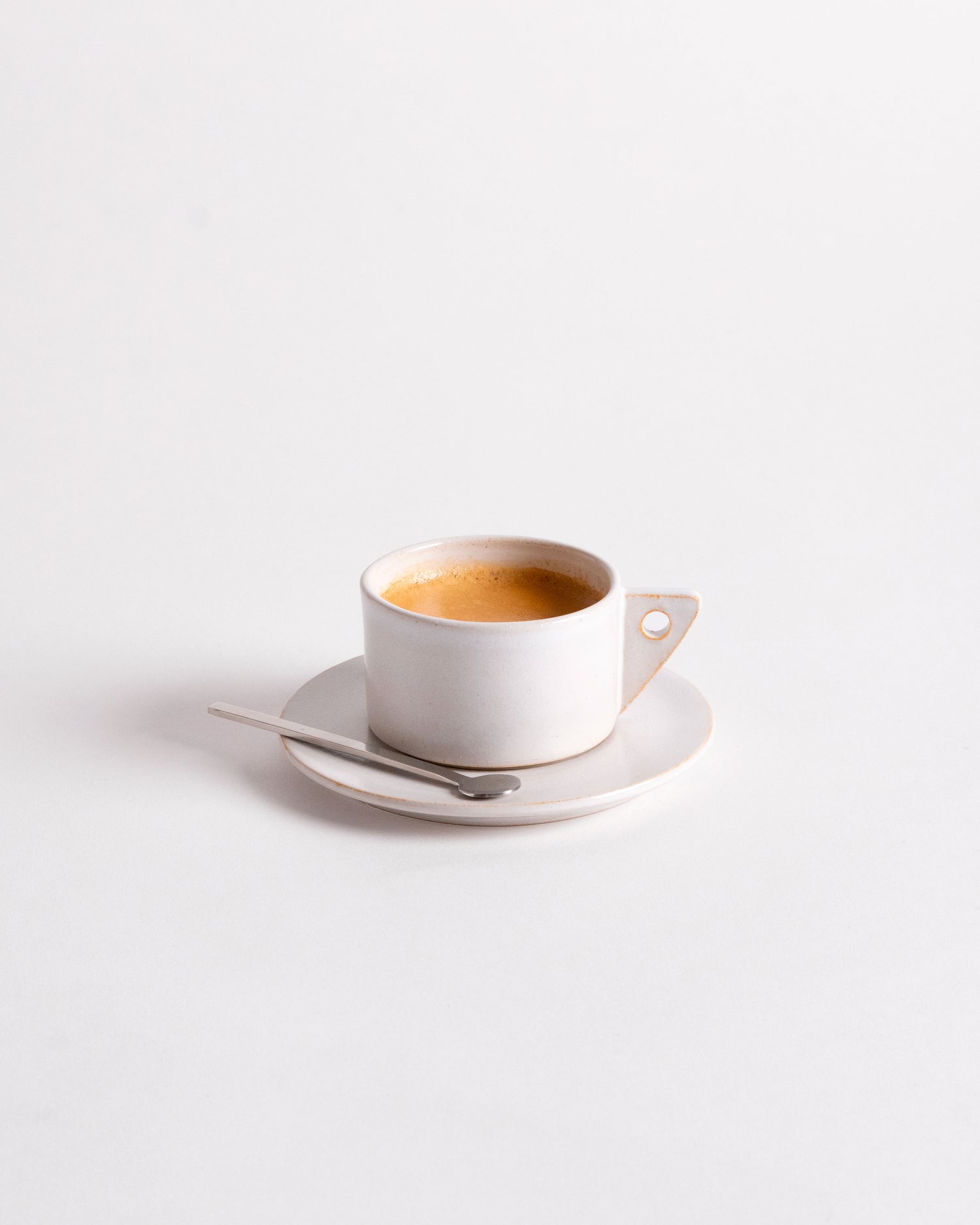 Milano White Stucco Cup
