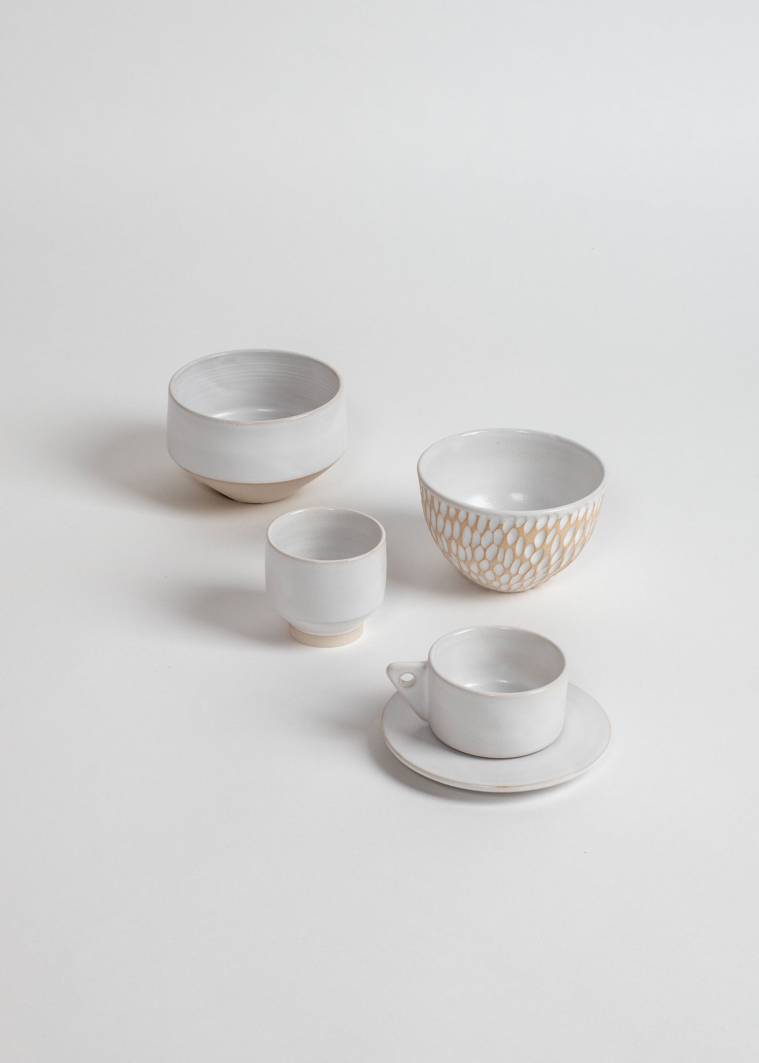 Tasse à café en grès tournée main en France