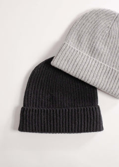 Bonnet tricoté en cachemire made in italy