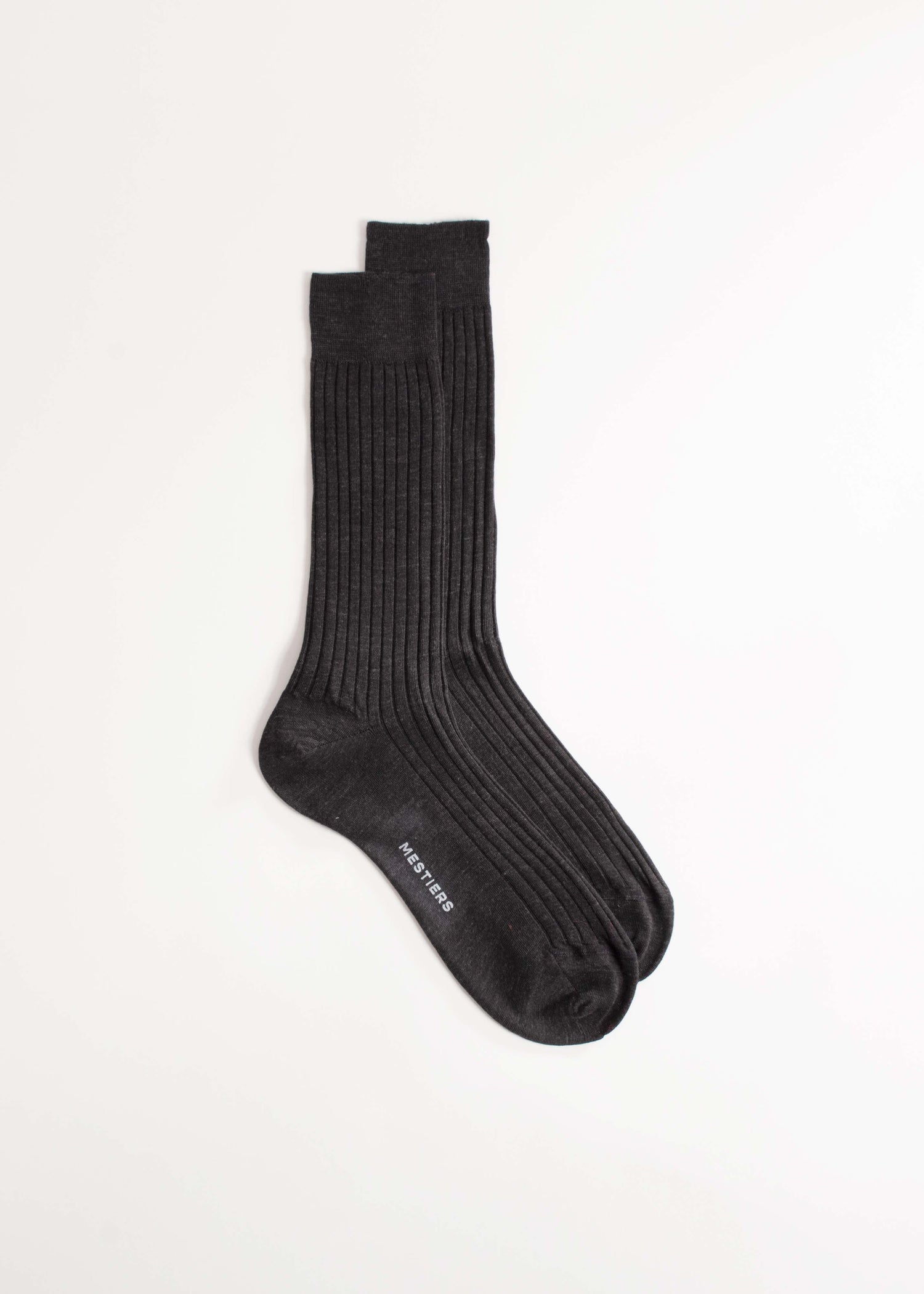 Chaussettes en fine laine - Anthracite