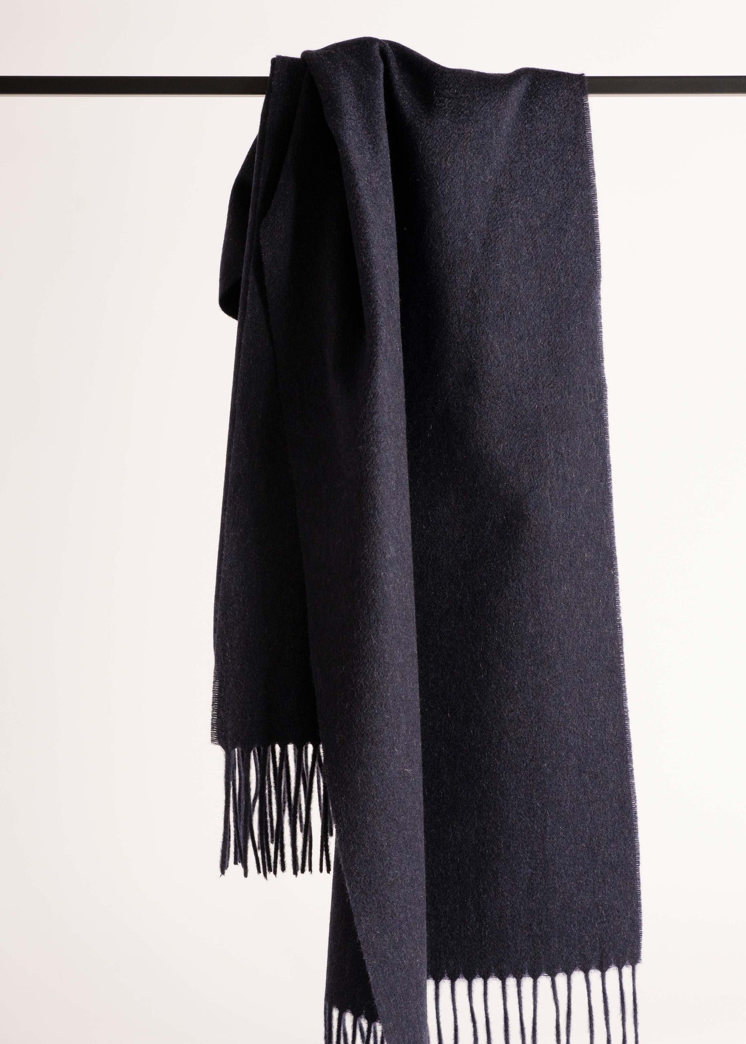 Cashmere scarf-Navy