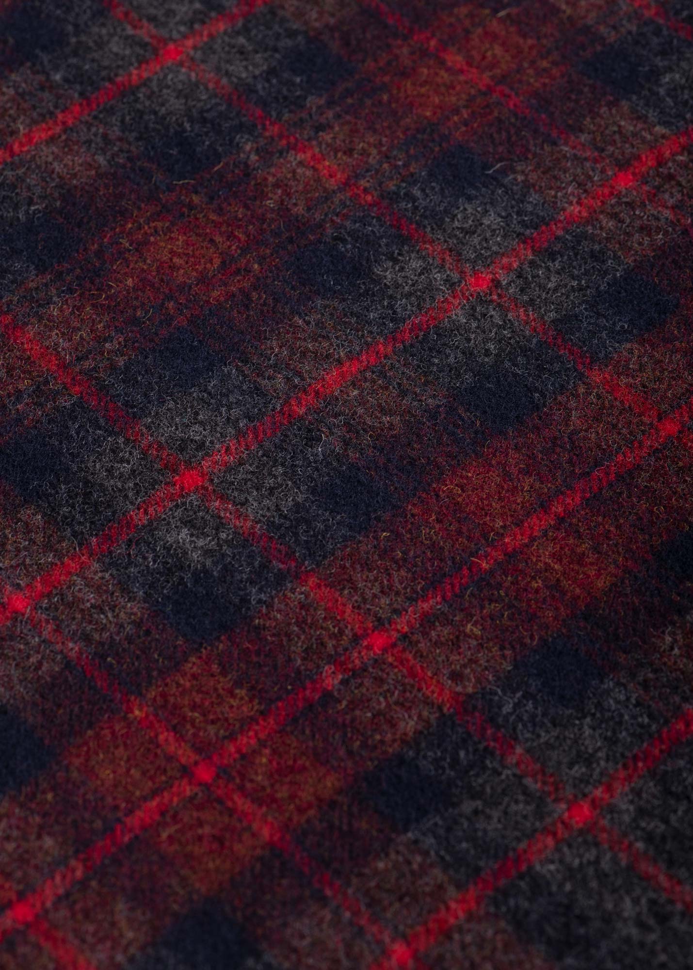 Écharpe en laine - Tartan rouge