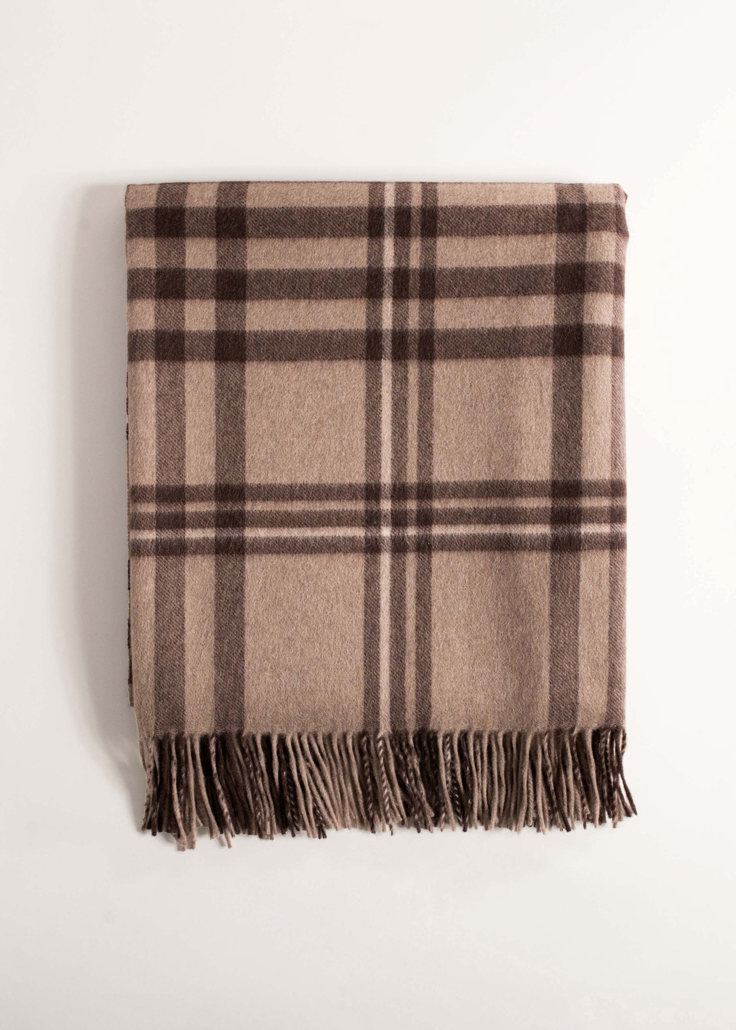 Plaid en cachemire - Tartan beige