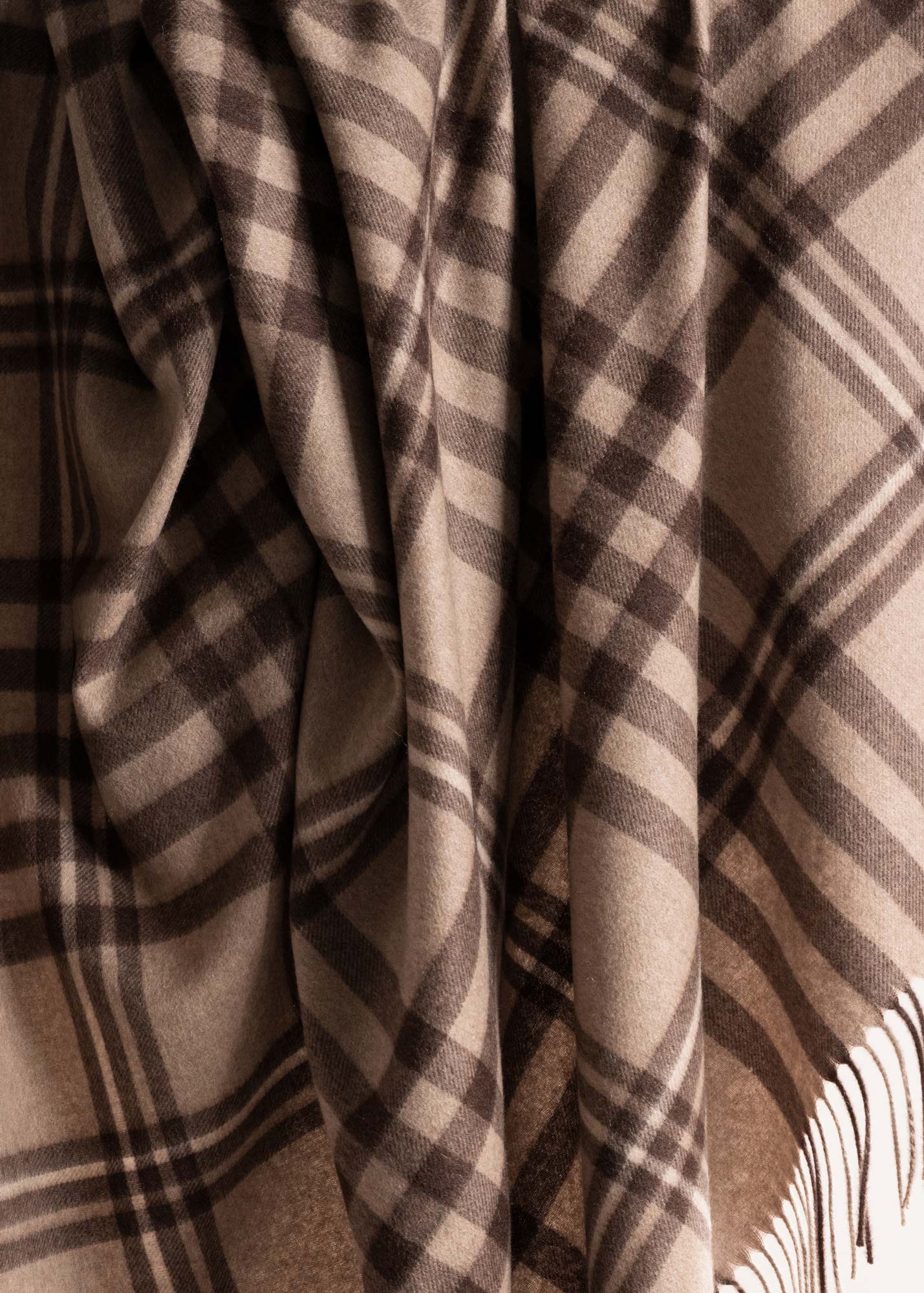 Plaid en cachemire - Tartan beige